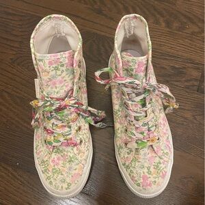 LoveShackFancy x Superga High Top Sneakers size 38 (7.5 US)